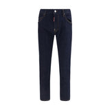 Dsquared² Blue Cotton Slim Fit Jeans