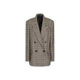 Brunello Cucinelli Brown Alpaca Leather Blazer