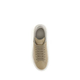 Alexander McQueen Beige Calf Leather Bos Taurus Platform Sneakers