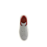 Alexander McQueen Gray Calf Leather Bos Taurus Platform Sneakers