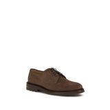 Brunello Cucinelli Brown Calf Leather Bos Taurus Oxfords And Derbies