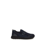 Prada Blue Calf Leather Bos Taurus Athletic Sneakers
