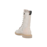 Brunello Cucinelli Beige Cotton Lace-Up Boots