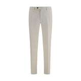 Brunello Cucinelli White Cotton Casual Pants