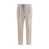 Brunello Cucinelli Beige Cotton Casual Pants