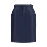 Gucci Blue Silk Skirt