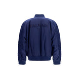 Balmain Blue Polyamide Bomber