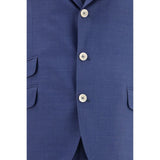 Brunello Cucinelli Blue Wool Oves Aries Two-Piece Suit