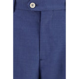Brunello Cucinelli Blue Wool Oves Aries Two-Piece Suit