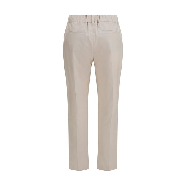 Brunello Cucinelli Beige Cotton Casual Pants