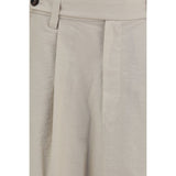 Brunello Cucinelli Beige Cotton Midi Skirt