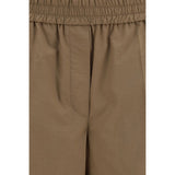 Brunello Cucinelli Brown Cotton Casual Pants