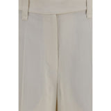 Brunello Cucinelli Beige Viscose Casual Pants