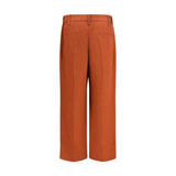 Brunello Cucinelli Brown Viscose Casual Pants