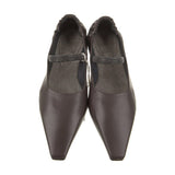 Brunello Cucinelli Brown Leather Ballet Flats