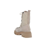 Brunello Cucinelli Beige Leather Lace-Up Boots