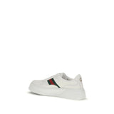 Gucci White Calf Leather Bos Taurus Chunky Sneakers