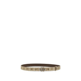 Gucci Beige Fabric Thin Belt