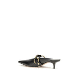 Balenciaga Black Calf Leather Bos Taurus Mules