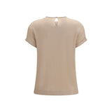 Brunello Cucinelli Beige Elastane Blouse