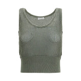 Brunello Cucinelli Bicolor Cotton Tank Tops