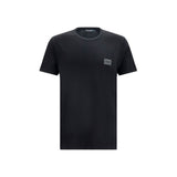 Dolce & Gabbana Black Cotton T-Shirt