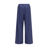Balenciaga Blue Cotton Athletic Pants