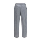 Brunello Cucinelli Gray Wool Oves Aries Casual Pants