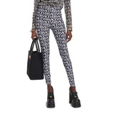 Versace Black Elastane Leggings