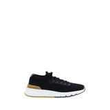 Brunello Cucinelli Black Cotton Athletic Sneakers