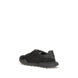 Dolce & Gabbana Black Calf Leather Bos Taurus Chunky Sneakers