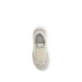 Dolce & Gabbana Beige Calf Leather Bos Taurus Sneakers