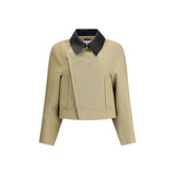 Givenchy Beige Cotton Leather Jacket
