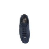 Prada Blue Calf Leather Bos Taurus Athletic Sneakers