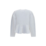 Ganni White Cotton Blouse