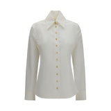 Khaite White Cotton Dress Shirt