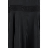 Ganni Black Silk Casual Dress