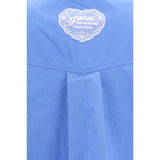 Ganni Blue Cotton Pattern Shirt