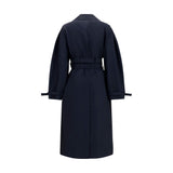 Ganni Black Cotton Coat