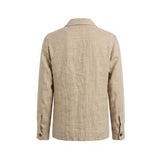 Malo Beige Linen Men Jacket