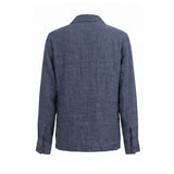 Malo Blue Linen Men's Jacket
