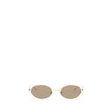 Alexander McQueen Gold Metal Sunglasses