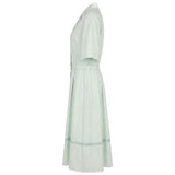 Malo Green Cotton Women Dress