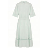Malo Green Cotton Women Dress