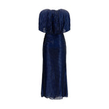 Self-Portrait Blue Polyester Cocktail Dress