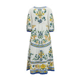 FARM RIO Multicolor Linen Casual Dress