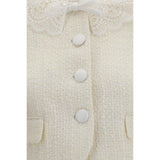 Self-Portrait Beige Polyester Full-Length Jacket