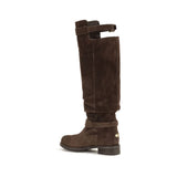 Jimmy Choo Brown Calf Leather Bos Taurus Lace-Up Boots