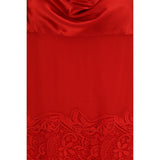 Ferragamo Red Silk Cocktail Dress
