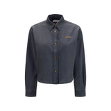 Miu Miu Gray Denim Shirt